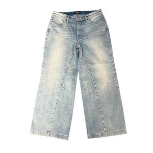 NYDJ Light Wash Wide Leg Cropped Jeans
